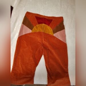 Free People Ray Of Sunshine Corduroy Flare Jeans SZ 32